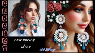 crochet earing design simple and stylish(share ideas)a world of creativity and style