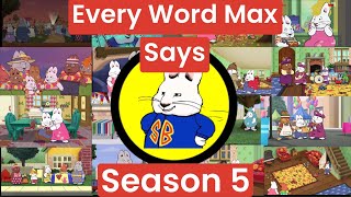 Max and Ruby: Every Word Max Says Season 5 (100 Subscriber Special) Profile