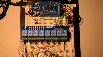 8 Channel Relay Module Test with Arduino Mega 2560