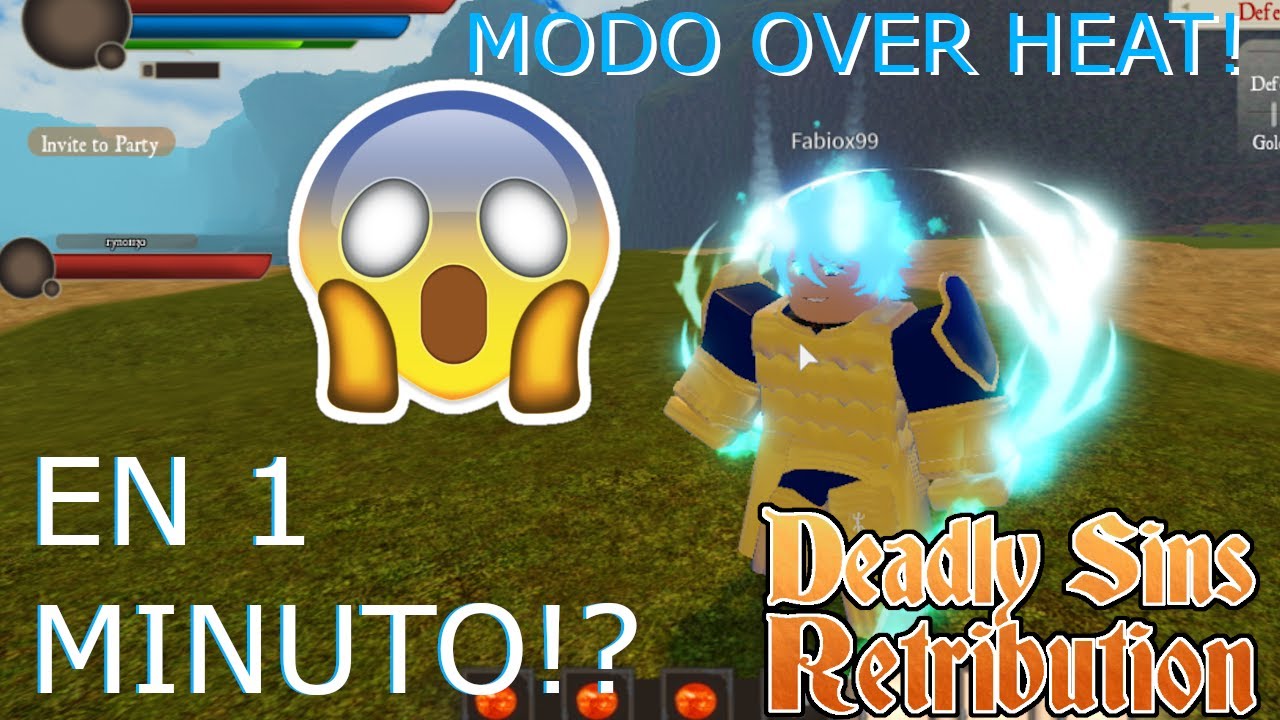 Como Obtener Over Heat En 1 Minuto Roblox Deadly Sins Retribution Español - falling simulator read desc roblox