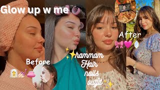 Self care GLOW UP  routine at home‍♀روتيني للعناية بالنفس(hammam, body care, skin care‍♀