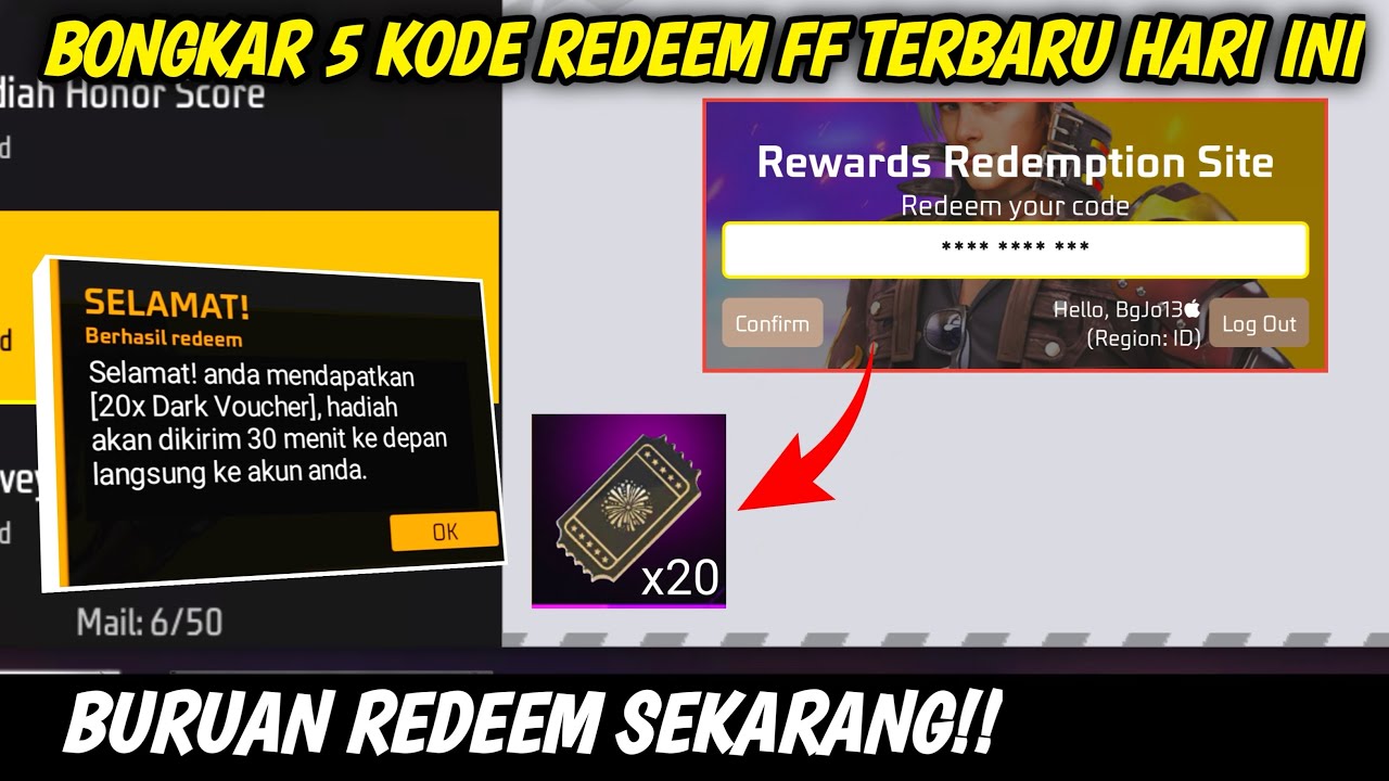 KODE REDEEM FF TERBARU HARI INI 25 MEI 2025 - YouTube