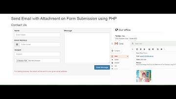 Send Email with Attachment on Form Submission using PHP