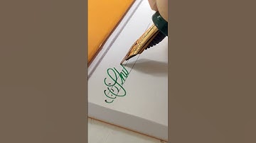Shihab - name handwriting with fountain pen #satisfying #calligraphy #fountainpen #signature