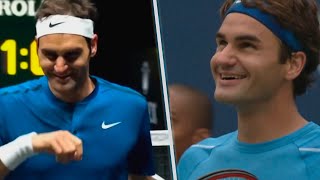 15 Insane Points That Made Roger Federer SMILE