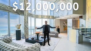 Inside a Custom $12,000,000 MIAMI PENTHOUSE with 20 Ft Ceilings \& ASTOUNDING Water \& City Views