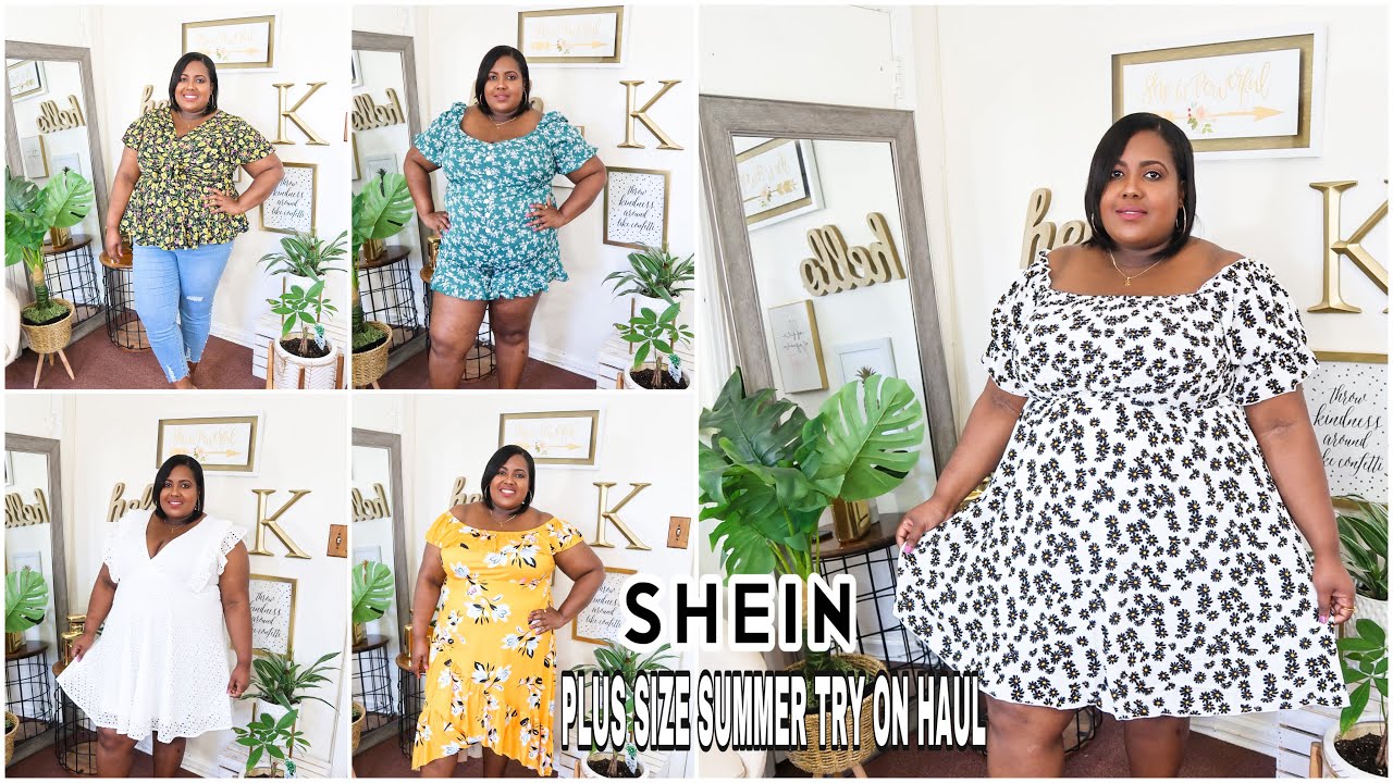 SHEIN PLUS SIZE TRY ON HAUL| PLUS SIZE SUMMER 2020 FASHION - YouTube