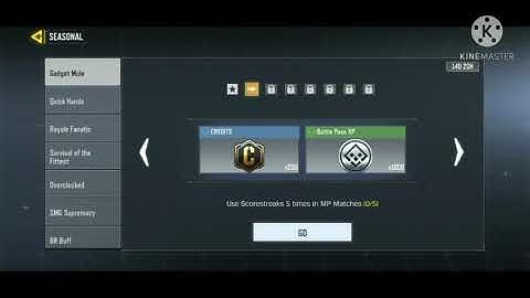 Call Of Duty Mobile Use scorestreaks 5 times in MP match Matches Task Complete