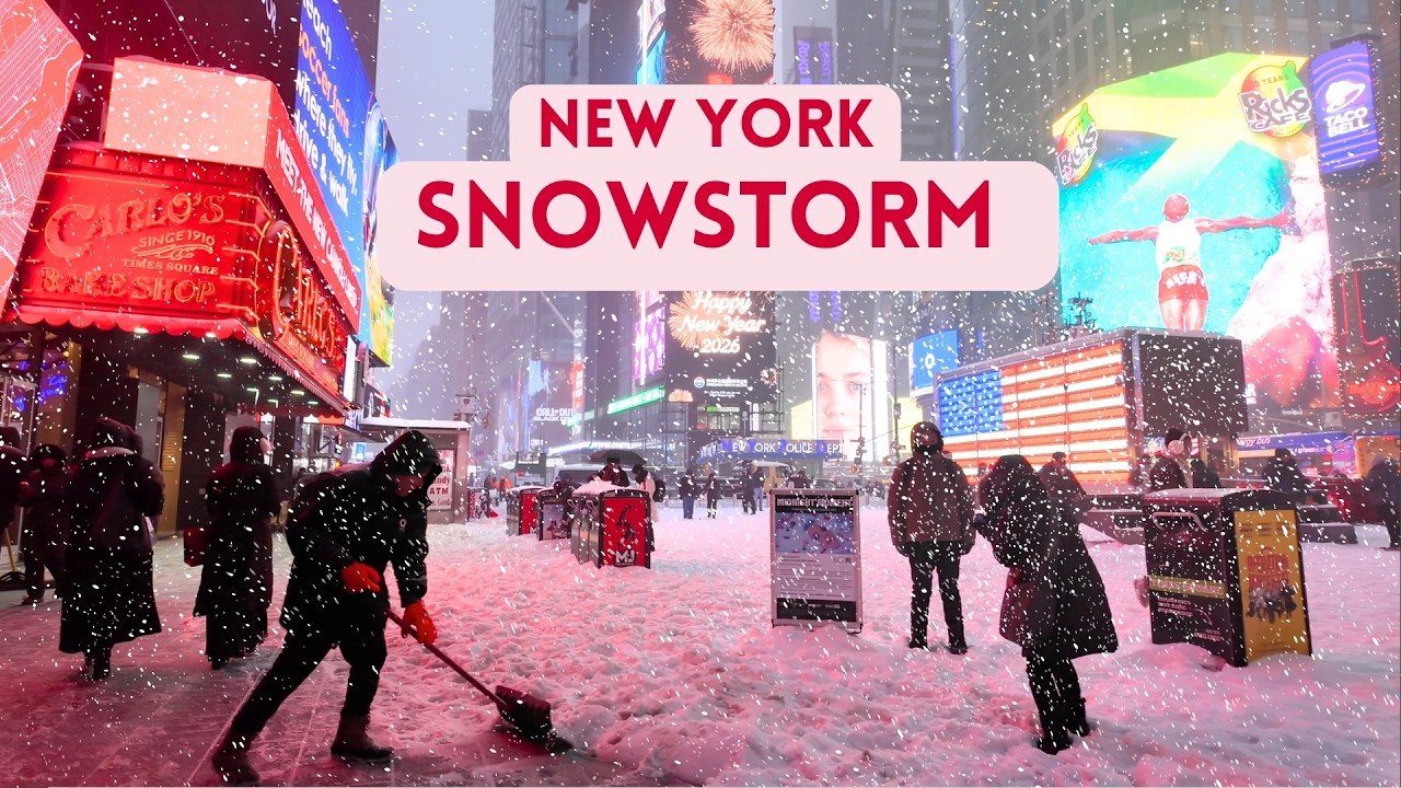 NYC’s Biggest Snowstorm in Years ❄️ Blizzard 2026 | 4K Winter Walk