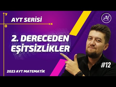 AYT MATEMATİK 2023 | İkinci Dereceden Eşitsizlikler Konu Anlatımı | 12. Video | Sml Hoca