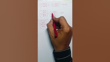 (1+tan^2A)/(1+cot^2A)={(1-tanA)/1-cotA)}^2 = tan^2A #trigonometry #maths #music #class10 #cbse