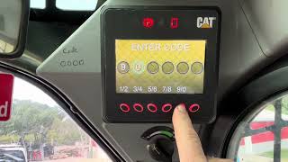 Security code entry for Caterpillar D series skids and CTL’s. 