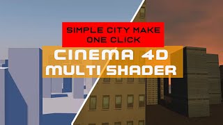 Cinema 4d Multi Shader simple city