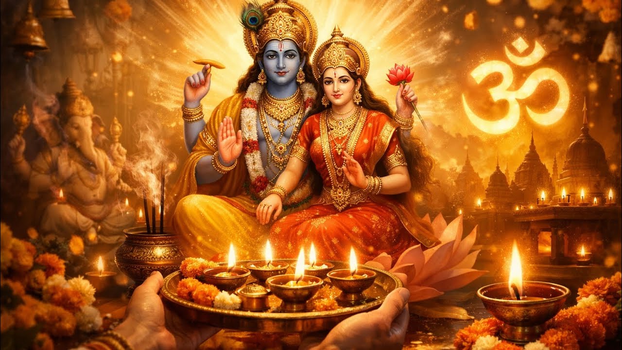 ॐ जय नारायण हरी 🌺 | लक्ष्मी विष्णु आरती | मनोकामना पूर्ण करने वाली