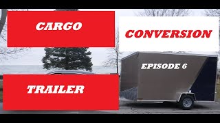 Our 7 X 12 cargo trailer conversion episode 6 Insulating and paneling the ceiling
