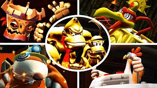 Donkey Kong Country Returns - Gold Kongs Vs All Bosses