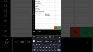 Excel UNIQUE Function Explained in Seconds! 🔥 | Excel Tips
