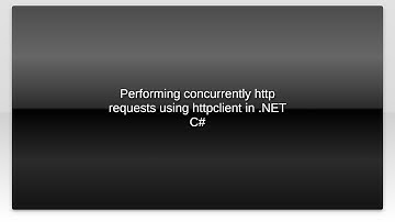 Performing concurrently http requests using httpclient in .NET C#