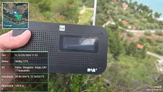 DAB DX - Four portable radios comparison one by one, Posidi, Greece - 4/4