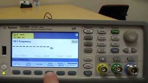 53210A 53220A and 53230A Frequency Counter: Checkout the Built in Help Feature