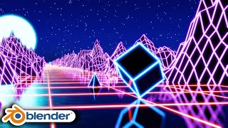 Futuristic Abstract Loop Animation 🪐 Geometry Nodes (Blender Eevee)