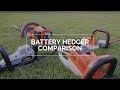 Commercial Battery Hedge Trimmer Comparison, Stihl, Ego and Husqvarna
