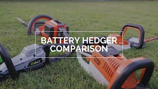 Commercial Battery Hedge Trimmer Comparison, Stihl, Ego and Husqvarna