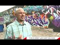 Graffiti artist leon rainbow  this is jersey with gary gellman