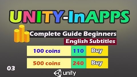 unity In App purchase IAP Tutorial [03]