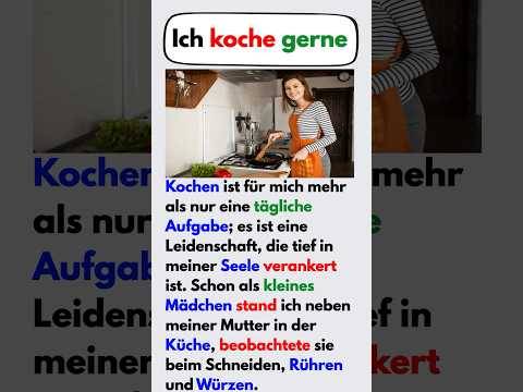 Ich koche gerne #deutsch