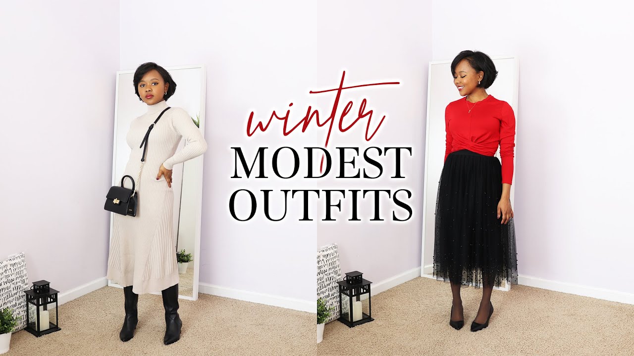 Modest Outfits for Winter 2020  Modest Dress for Women Lookbook 