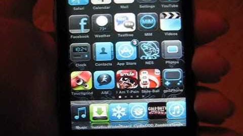 How to get 6 icons on the home row on your iphone or ipod touch