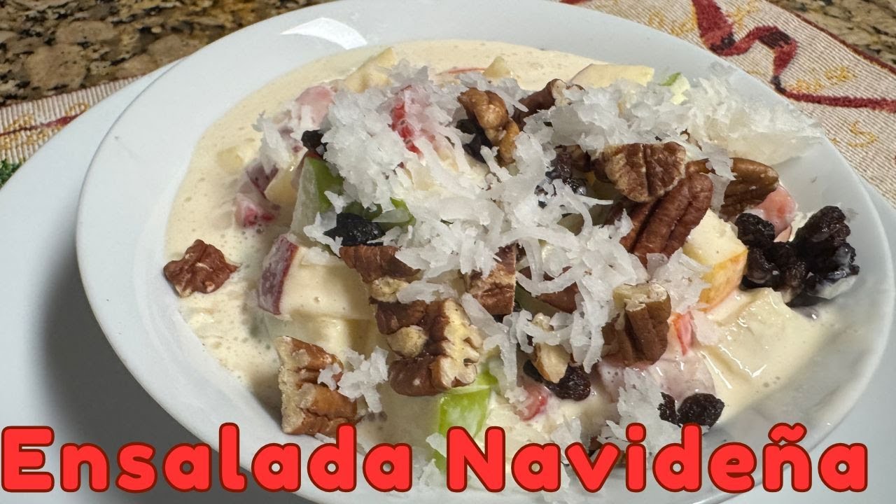 ENSALADA DE FRUTAS NAVIDENA MEXICANA