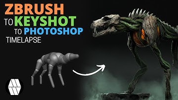 ZBrush to Keyshot to Photoshop Timelapse - 
