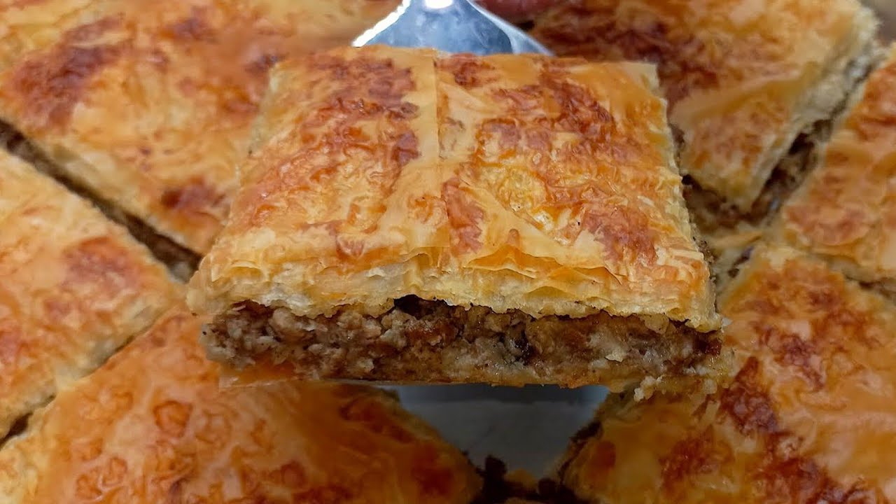 Вкусная пахлава с фаршем! Мягкая и слоёная. Вы будете поражены её красотой. Она станет предметом ...