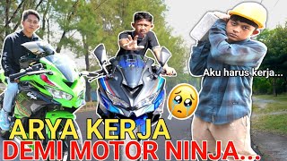 ARYA KERJA KERAS😭 DEMI BELI MOTOR KAYAK ARIK DAN SAPUTRA?? KASIHAN BANGET! | Mikael TubeHD