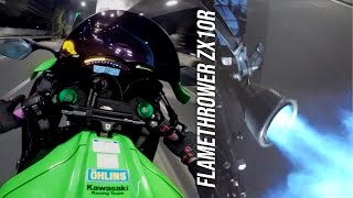 The Pure Sound of Kawasaki ZX10R FLAMETHROWER 🔥🔥🔥