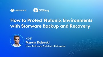 Nutanix Backup and Recovery with Storware