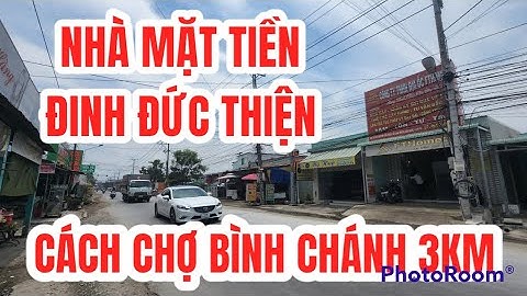 Đất mặt tiền đường Đinh Đức Thiện|Gần KCN Cầu Tràm|Chợ mới Cầu Tràm|Đất mặt tiền đường lớn