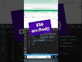 Array.prototype.find() method in JavaScript ES6