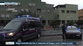Palermo - Nuovi Controlli Allo Zen 2, Sequestro Di Droga E Armi Cinque Arresti
