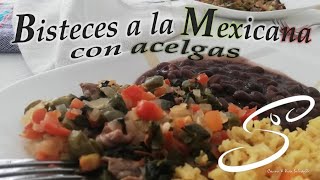 BISTEC a la MEXICANA con Acelgas | Cocina & Vida Saludable