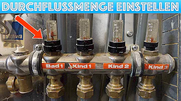 Welche Durchflussmenge Fußbodenheizung einstellen?