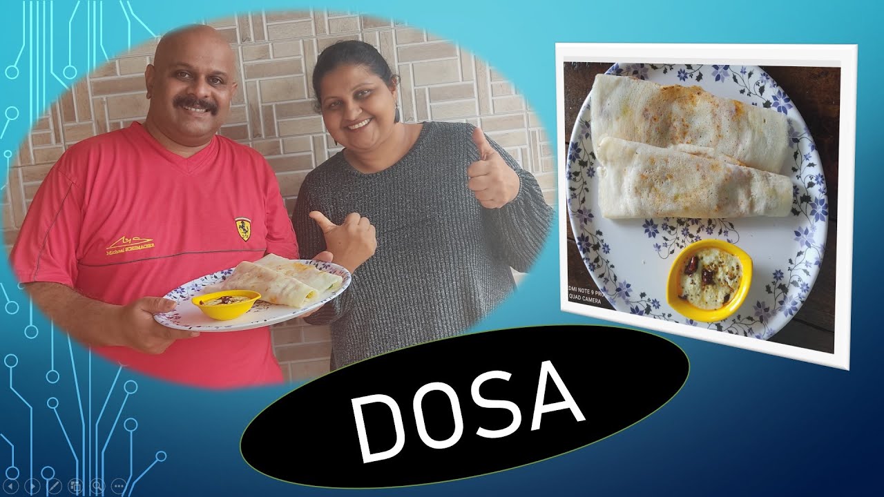 තෝසේ රෙසිපි | Dosa Recipe in Sinhala | Indian Breakfast Recipe (2021)