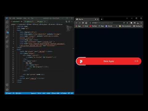 Music Playlist Using HTML, CSS & JavaScript (DEMO)