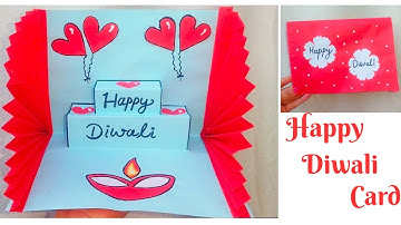 Diwali Pop- Up Card/ How to make easy Diwali Card/ Diwali greeting card making ideas