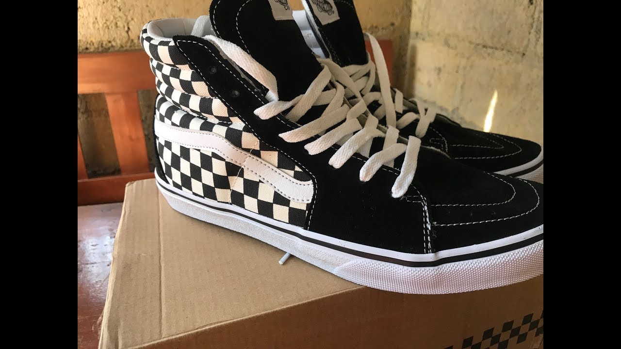 vans sk8 hi checkerboard japan market