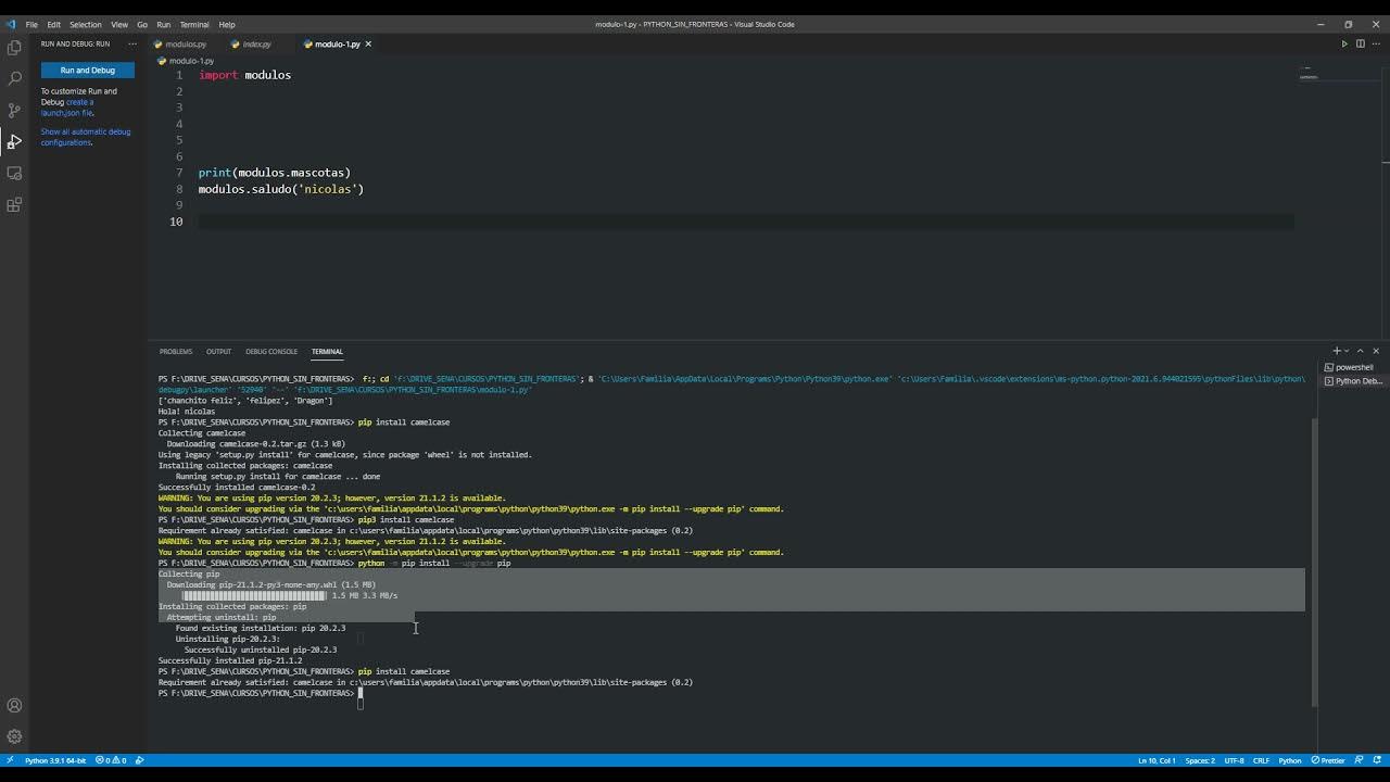 Upgrade python via pip. Upgrade python via pip