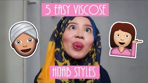 5 Easy Viscose Shawl Hijab Tutorial
