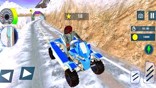 ATV Taxi Bike Snow Mountain Fast Racing Games - 4 Types Of ATV Bikes | ATV Bike Driving | 3D Games screenshot 3